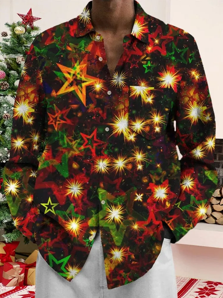 Creative Christmas Shining Graphic Shirt