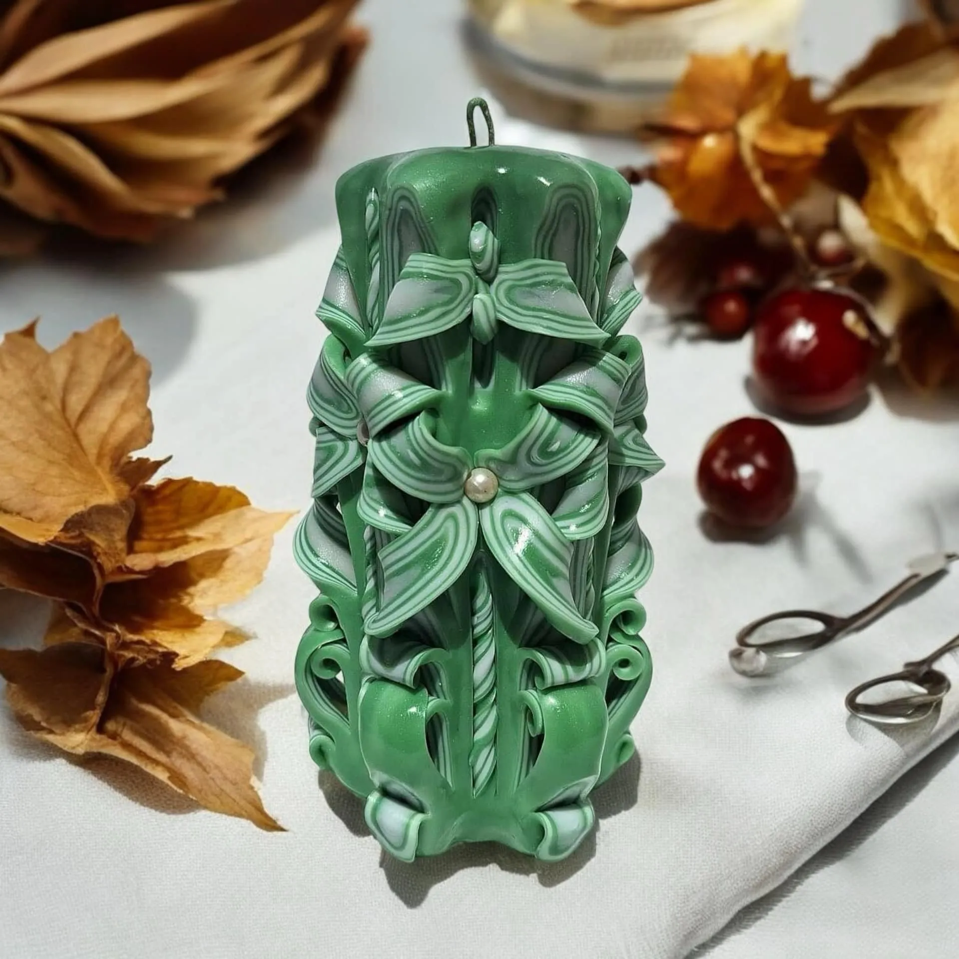 Creative Handmade Candle -Flowery design
