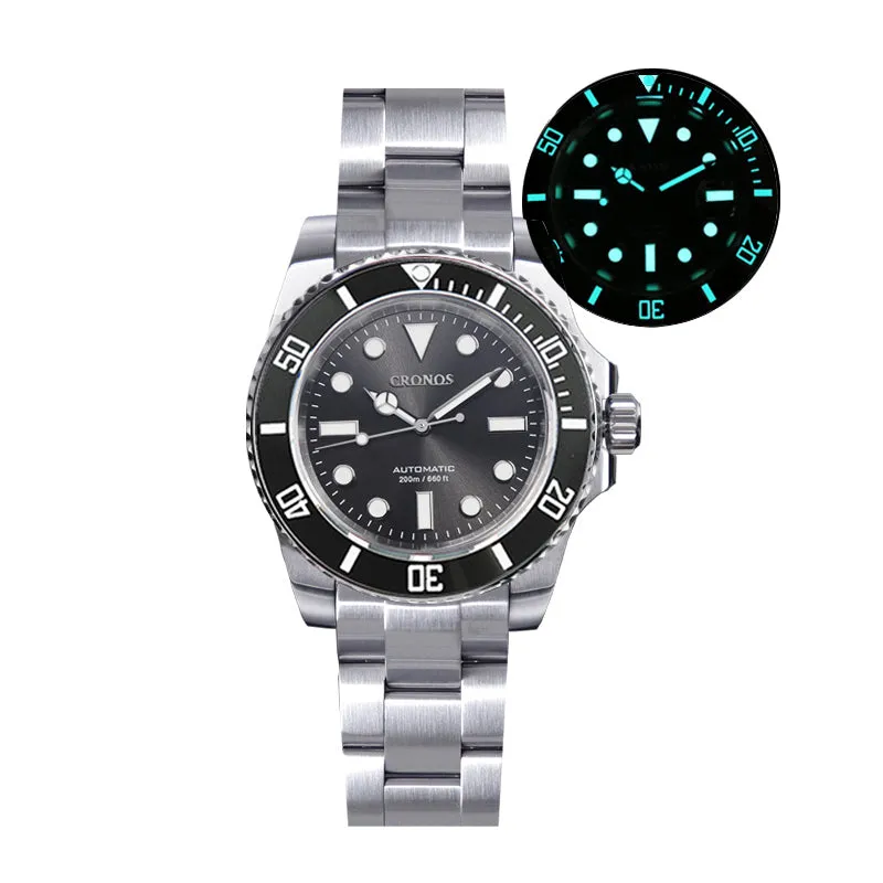 Cronos No Date PT5000 Sub Diver Watch L6005