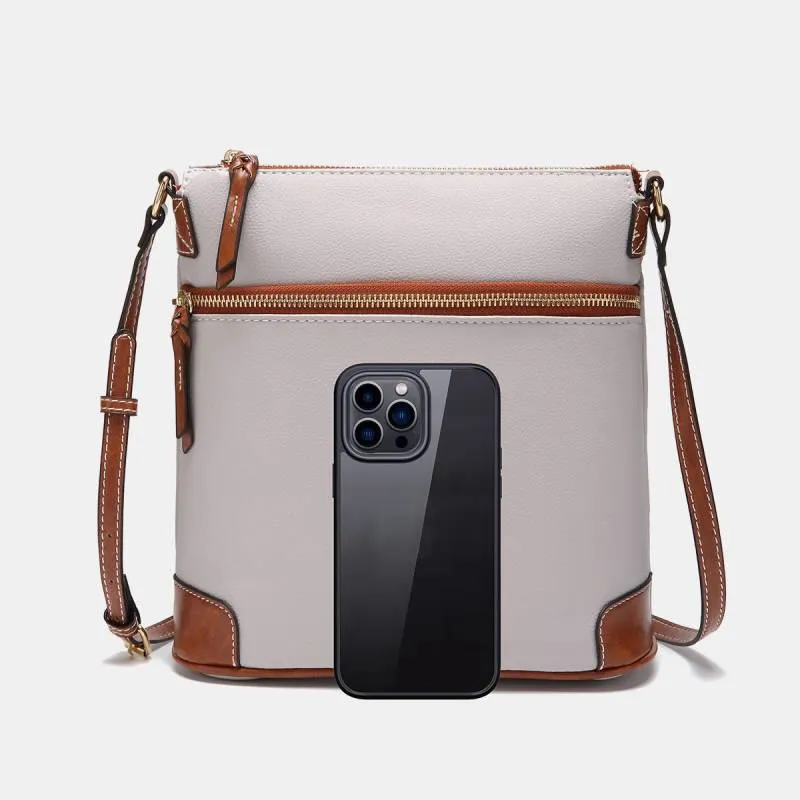 Crossbody Bag For Women Lychee Grain Texture Multi-color Leather Bag