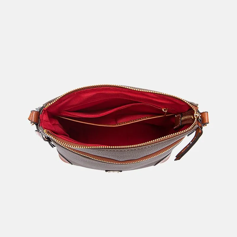 Crossbody Bag For Women Lychee Grain Texture Multi-color Leather Bag