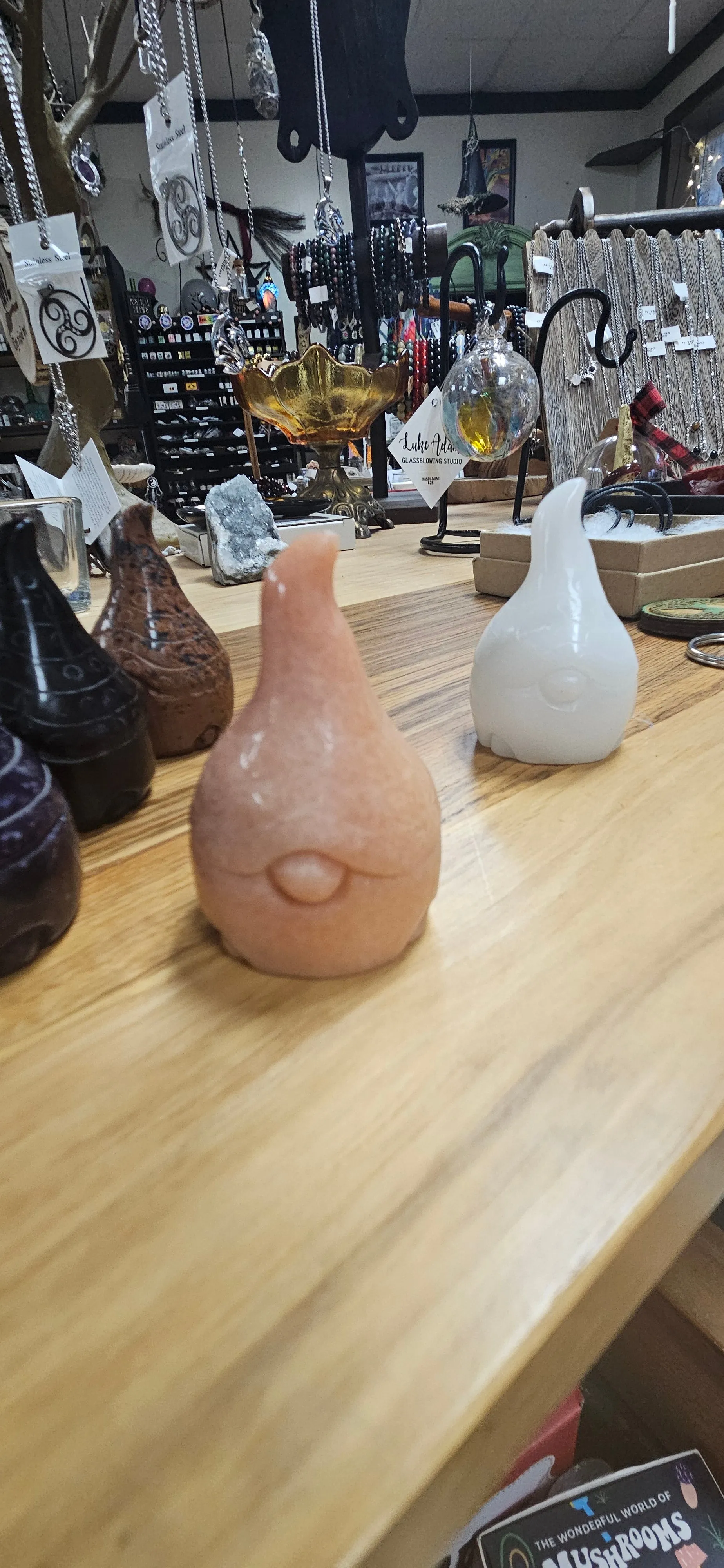 Crystal Carved Gnomes - Chubby