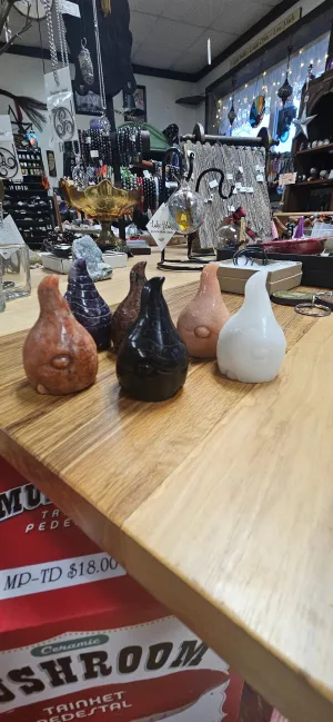 Crystal Carved Gnomes - Chubby