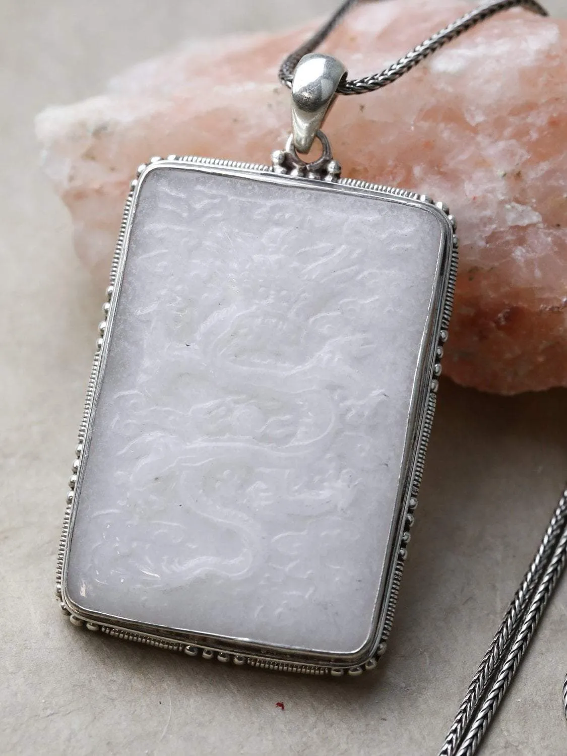 Crystal Dragon Pendant Necklace