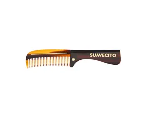Deluxe Amber Folding Comb - Small