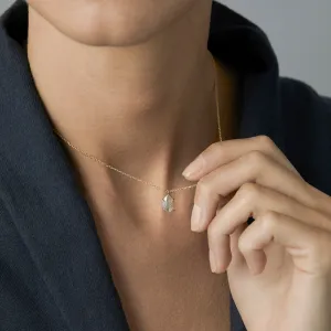 DN3-OOAK | 0.78 Carat One-of-a-Kind Diamond Slice Necklace
