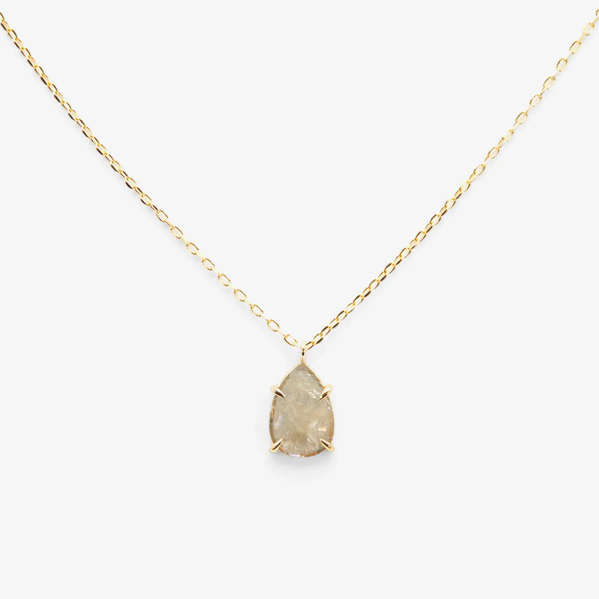 DN3-OOAK | 0.78 Carat One-of-a-Kind Diamond Slice Necklace