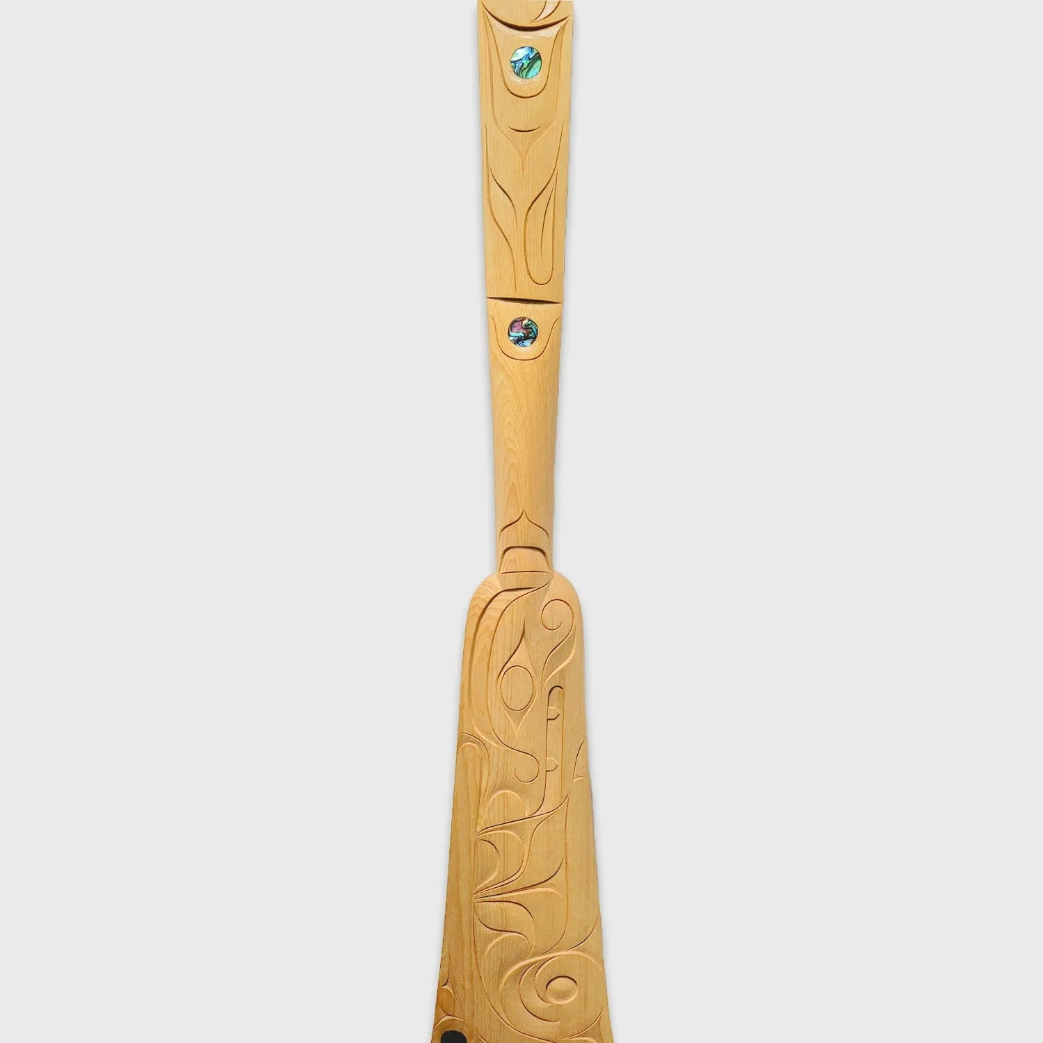 Double-sided Carved & Painted Paddle