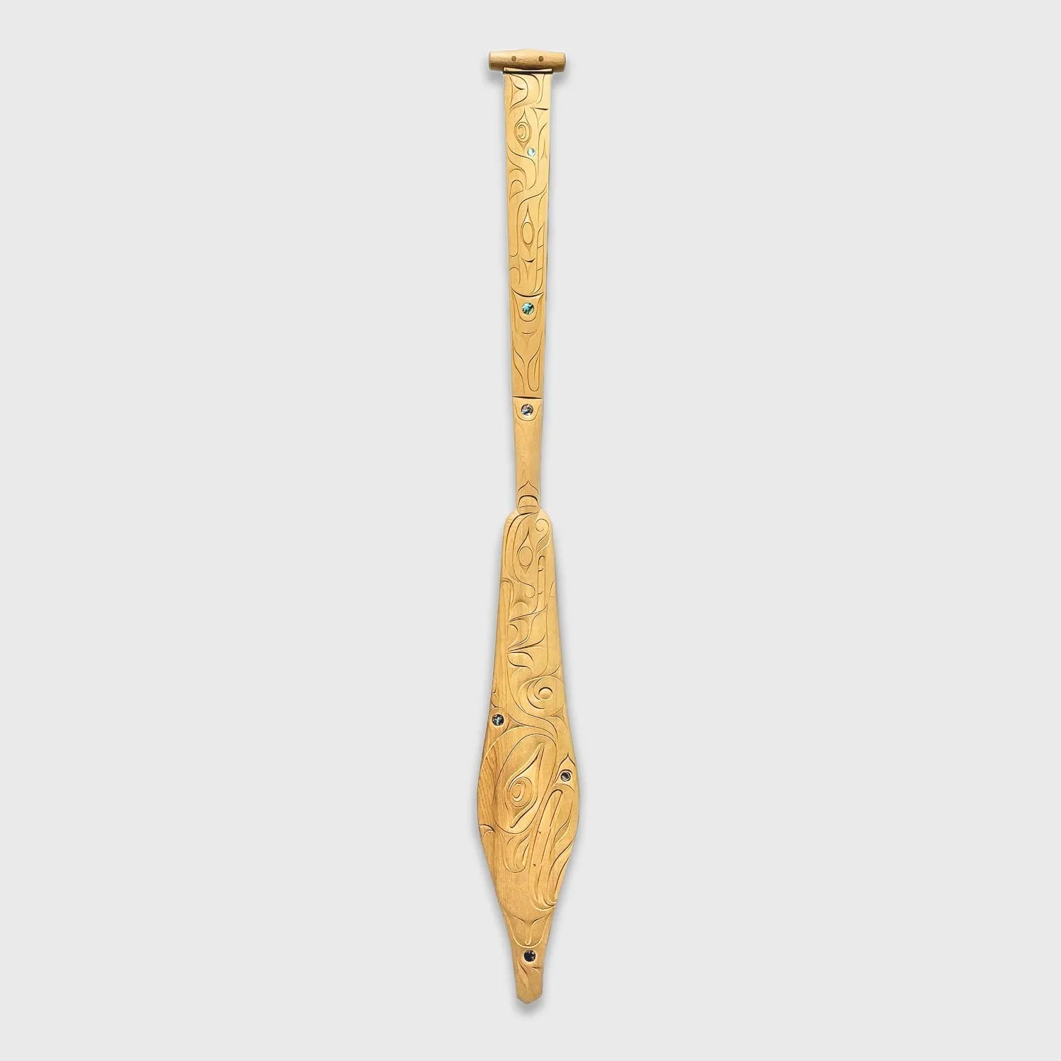 Double-sided Carved & Painted Paddle