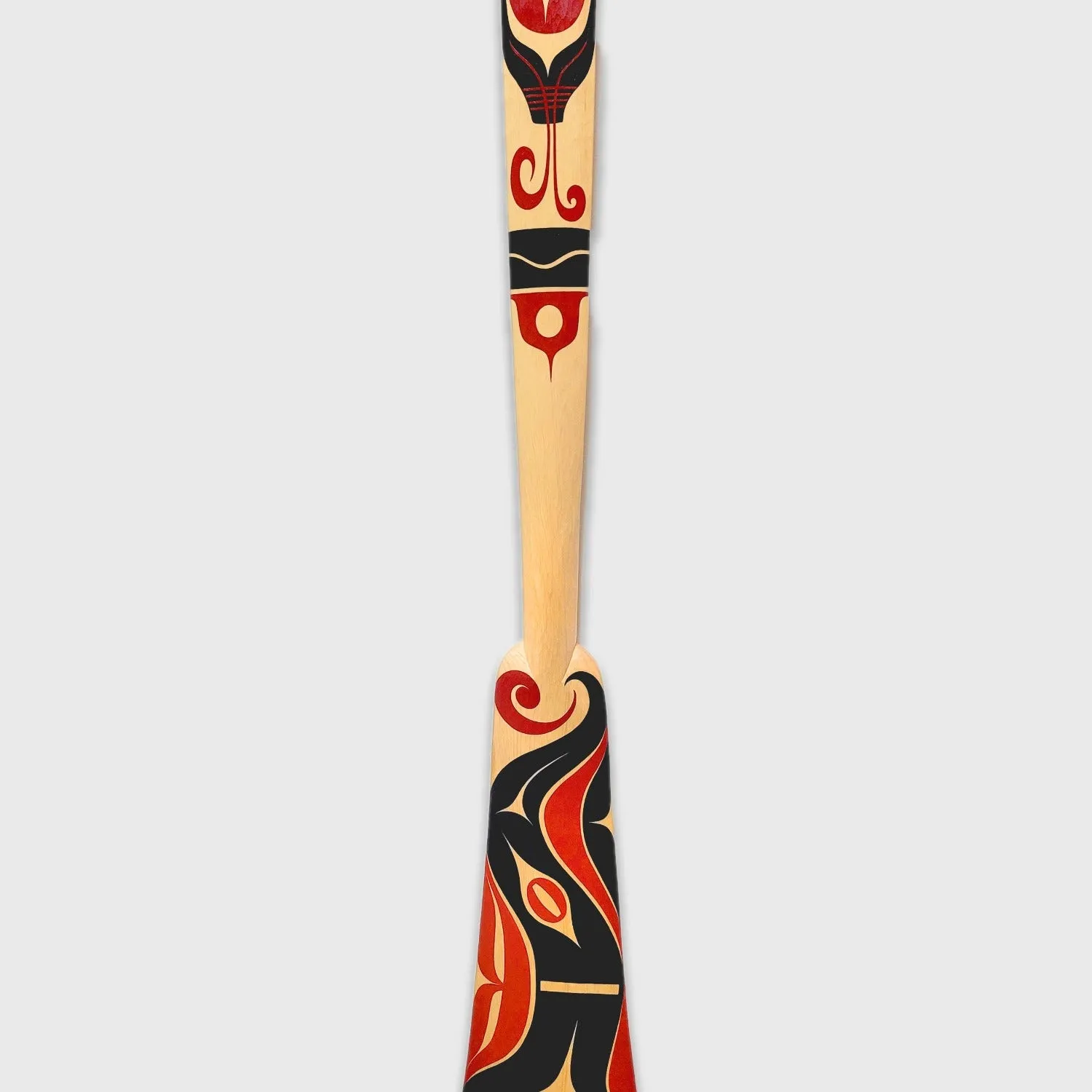 Double-sided Carved & Painted Paddle