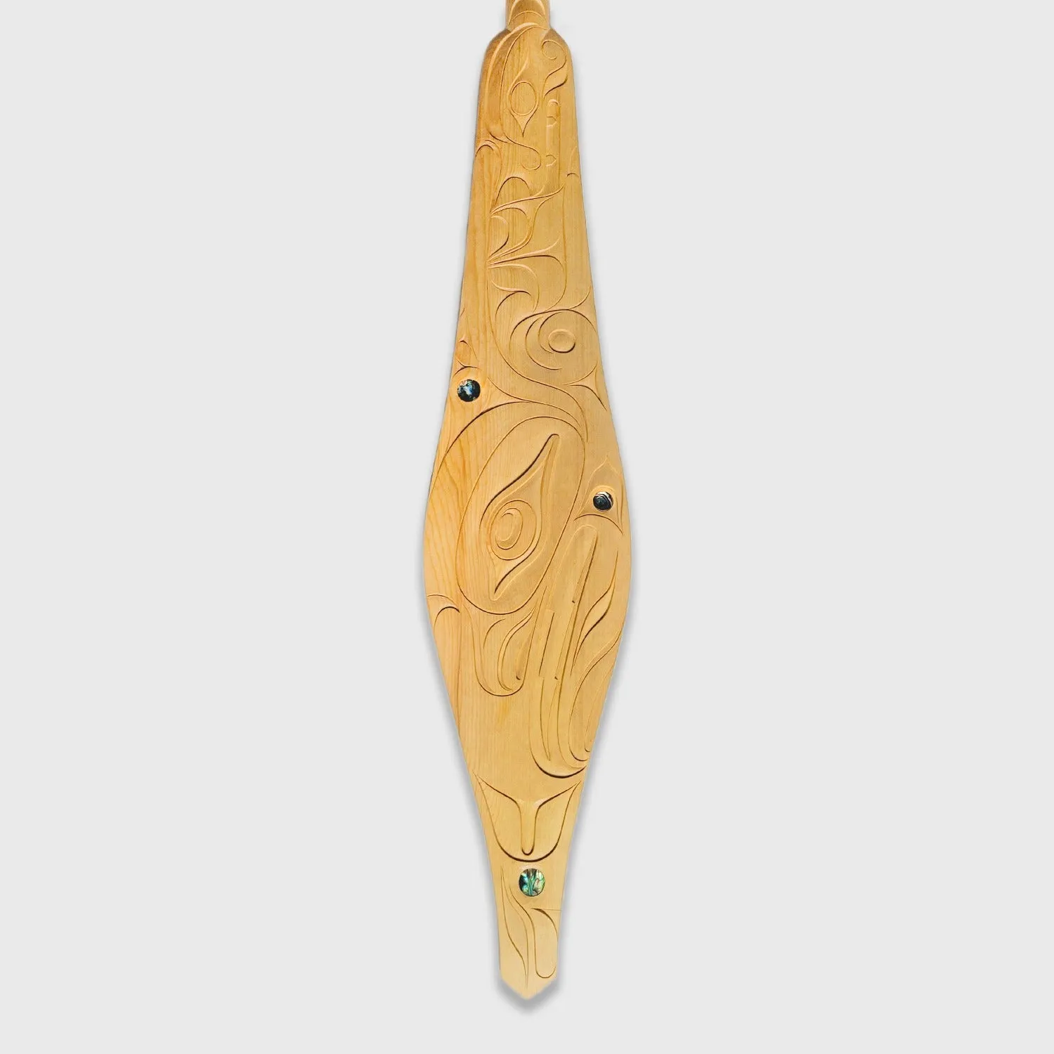 Double-sided Carved & Painted Paddle