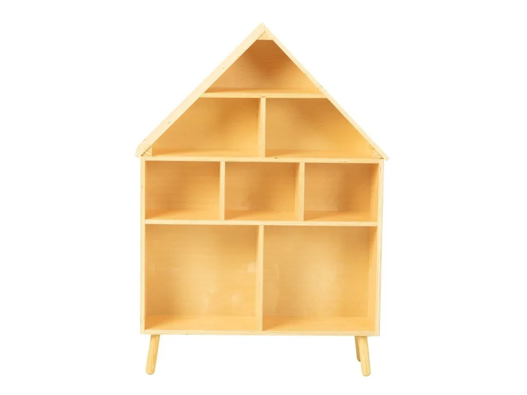 EliNeli Bücherregal aus Holz für Kinder - Puppenhaus