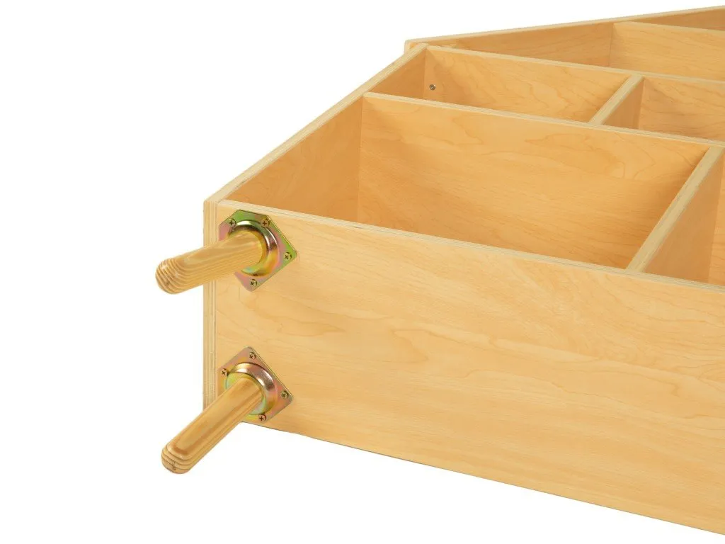 EliNeli Bücherregal aus Holz für Kinder - Puppenhaus