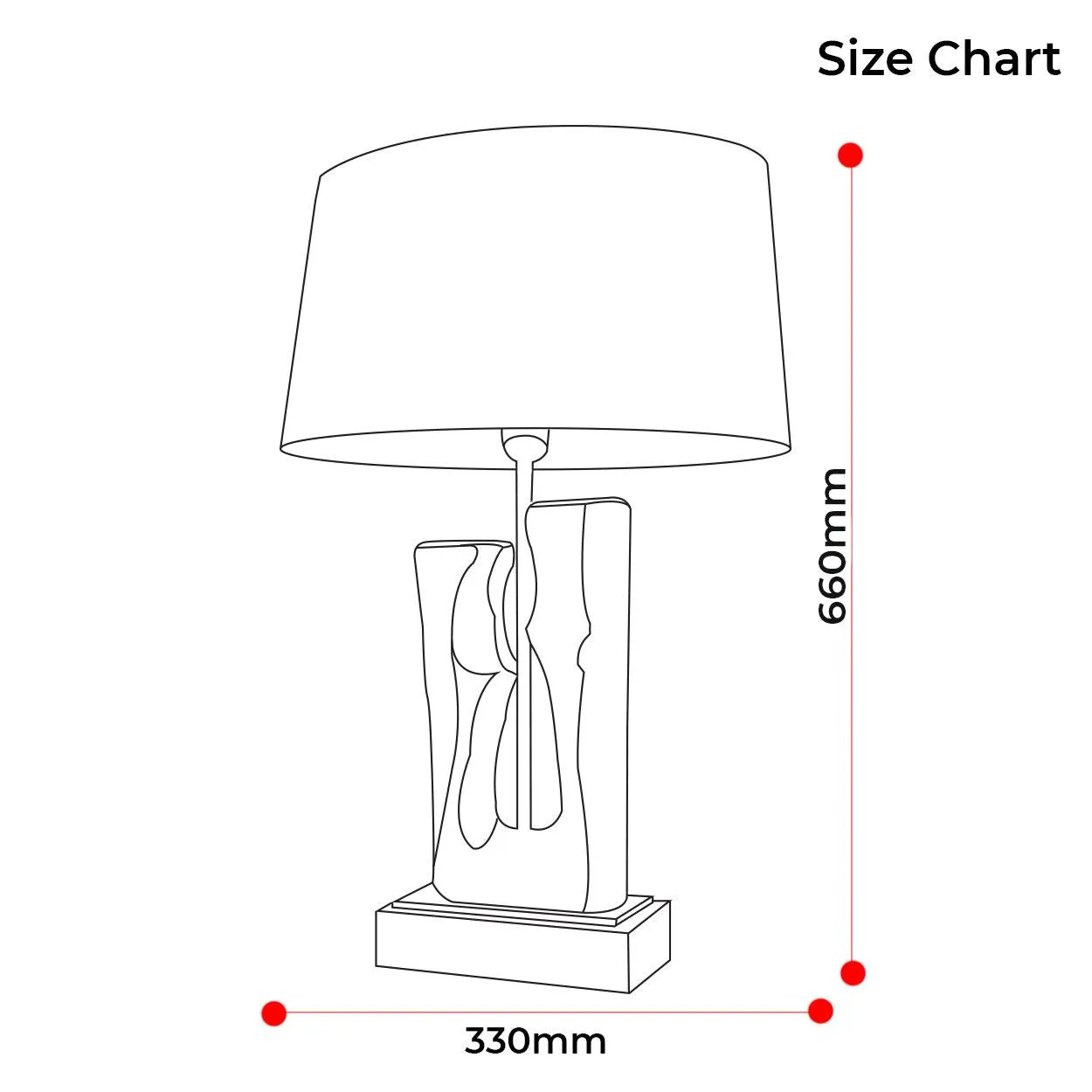 ELITE REGAL TABLE LAMP BEDSIDE LAMP