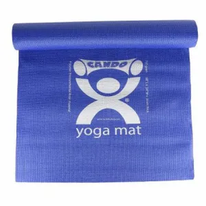 Exercise Mat CanDo  Yoga Mat Blue Polymer Environmental Resin 24 X 68 Inch 1 Each By Fabrication Enterprises
