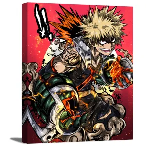 Explosion Hero Canvas Wall Art
