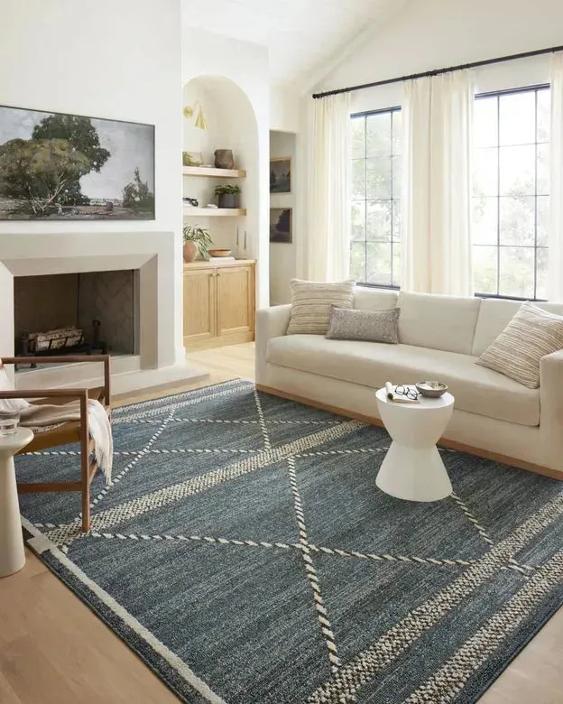 Fabian FAB-01 Denim/Charcoal Rug