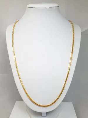 Fabulous Franco Link 24" Necklace in 14k Yellow Gold