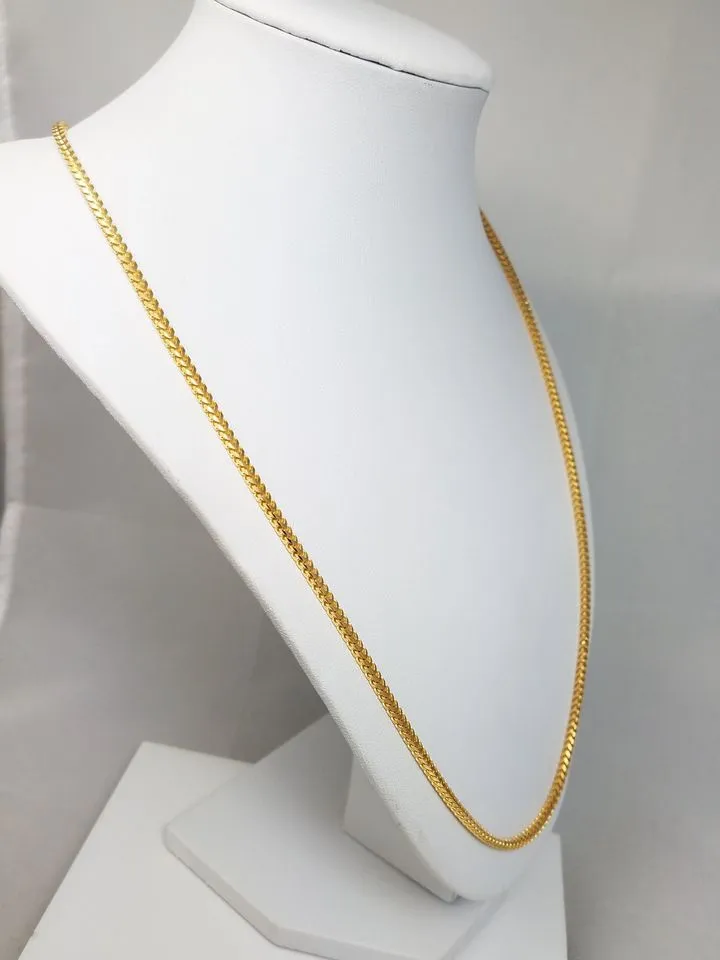Fabulous Franco Link 24" Necklace in 14k Yellow Gold