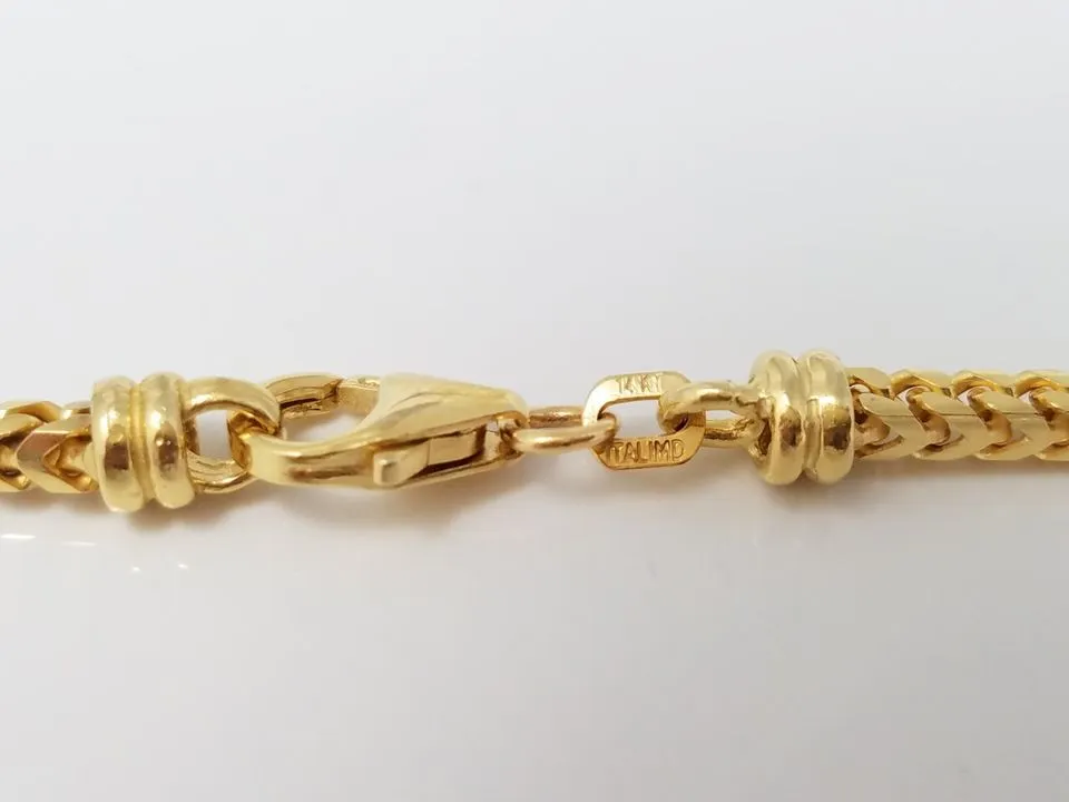 Fabulous Franco Link 24" Necklace in 14k Yellow Gold