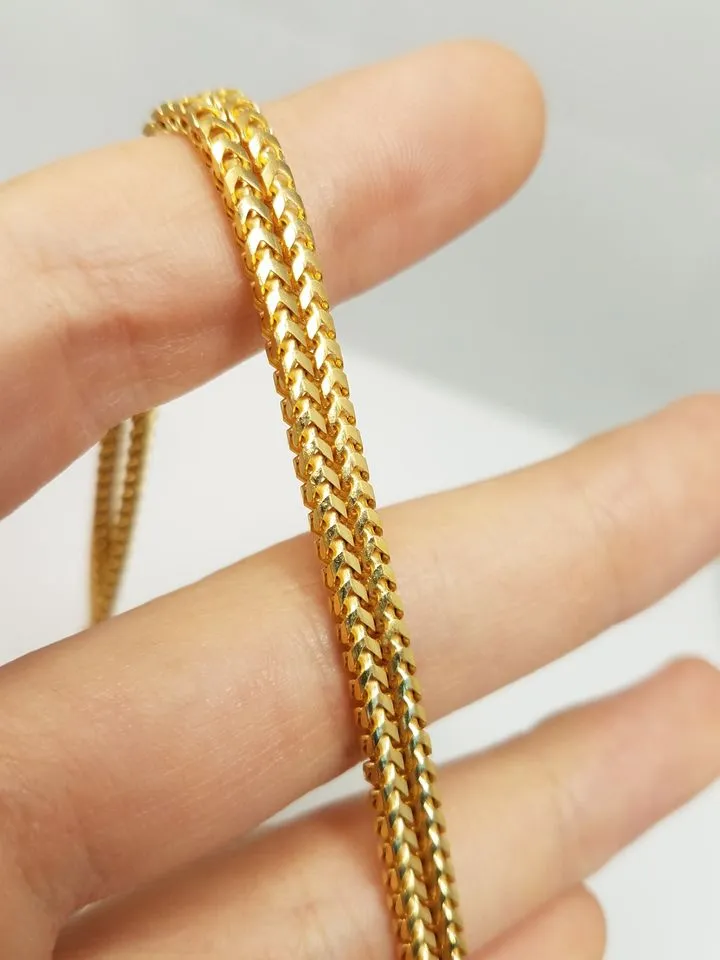 Fabulous Franco Link 24" Necklace in 14k Yellow Gold