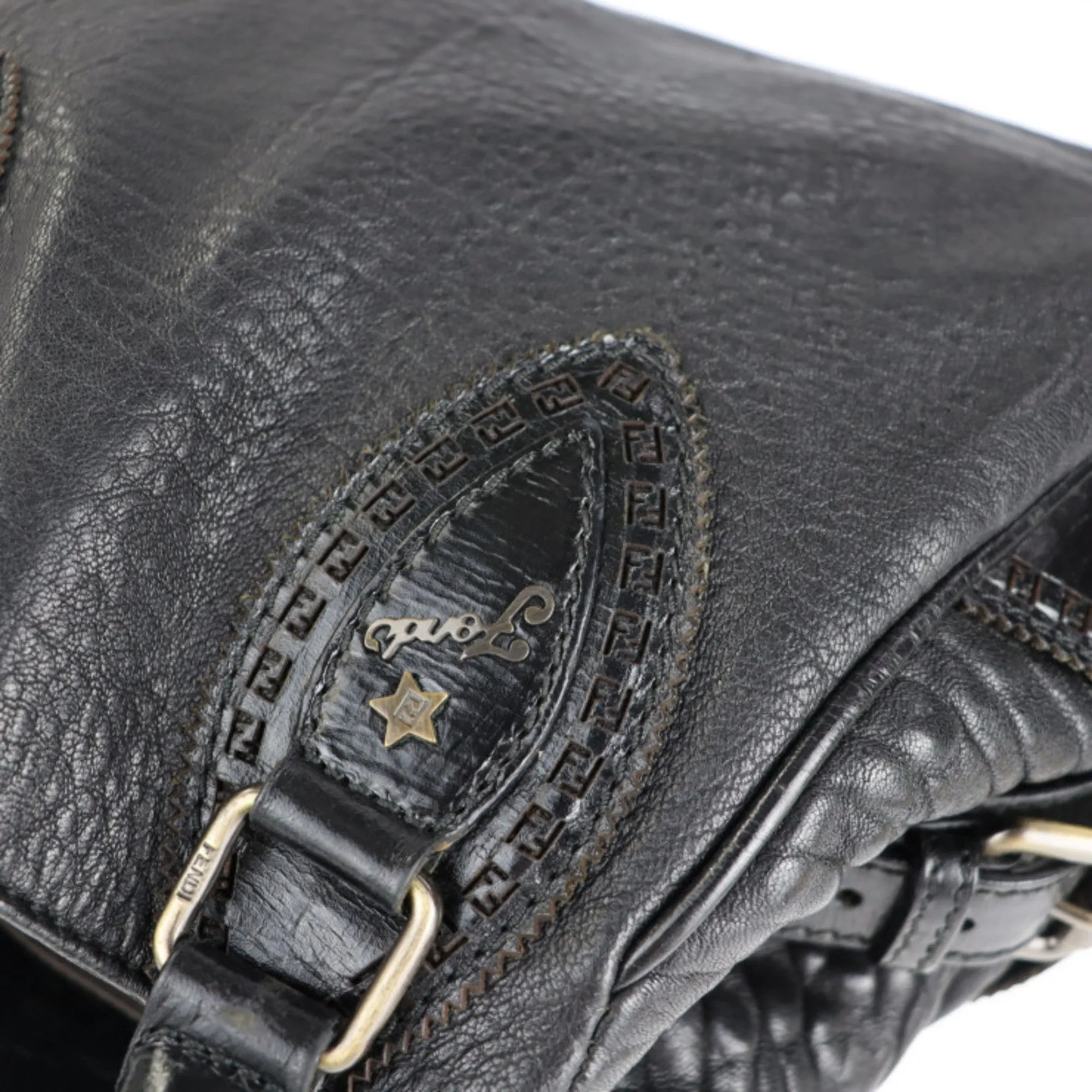 FENDI et Nico handbag 8BN157 nappa leather black
