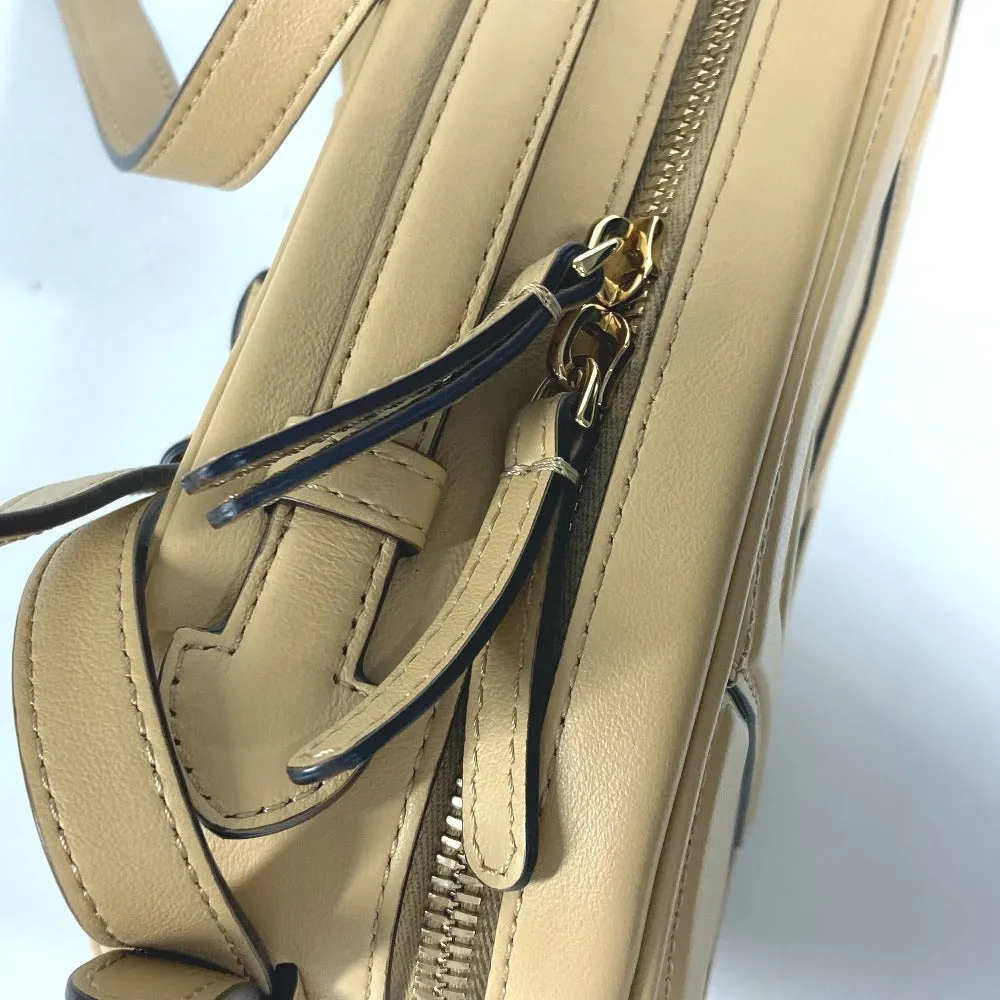 FENDI Shoulder Bag 8BS058 leather beige Pochette Crossbody Camera Case Small Olock