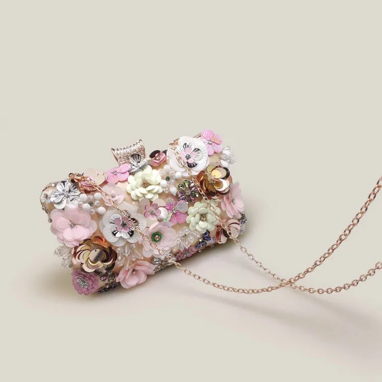 Flower Fairy Party French Crowd Sequin Women's Bag