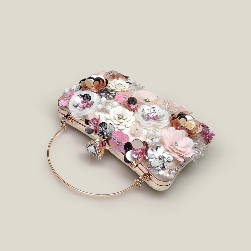 Flower Fairy Party French Crowd Sequin Women's Bag