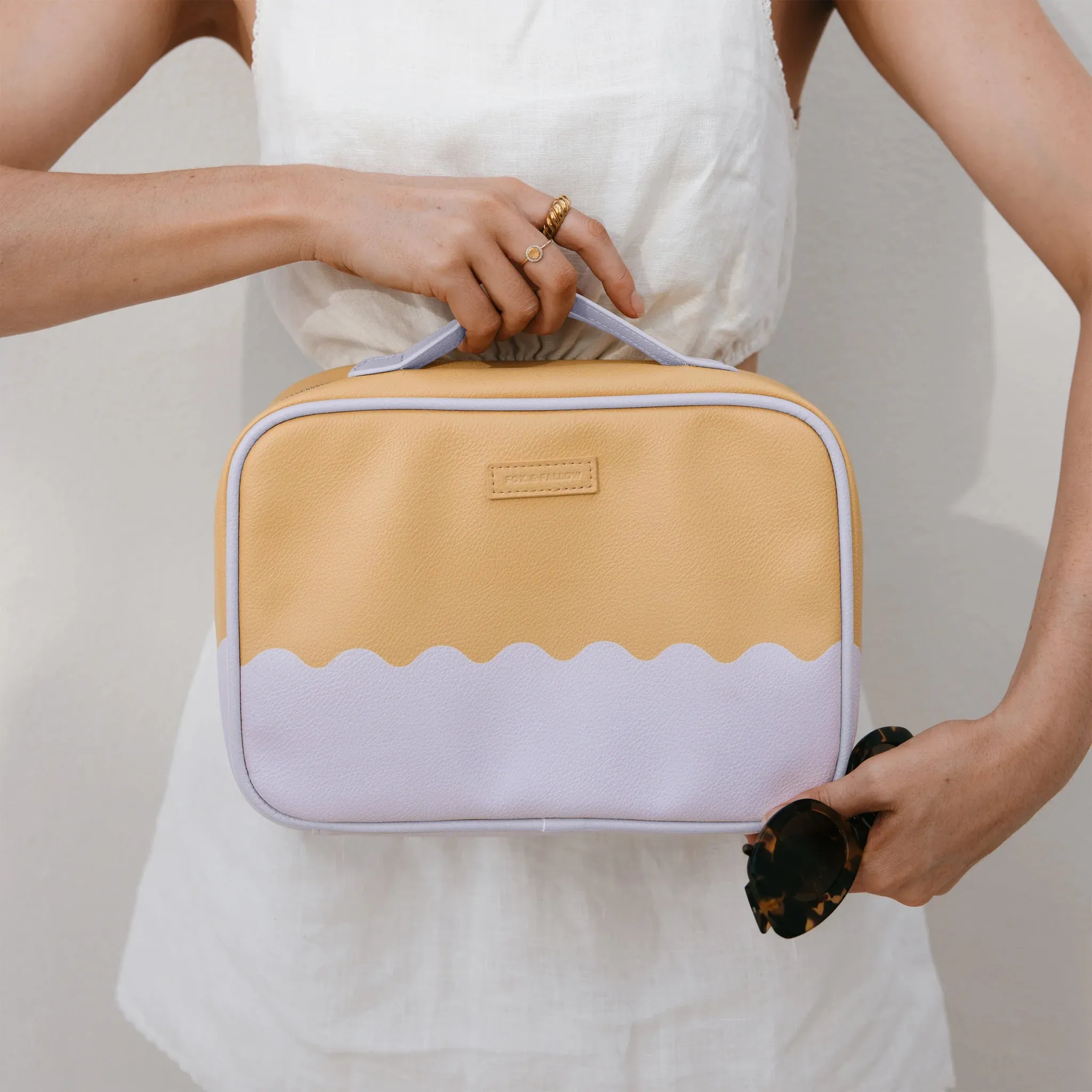 Fox & Fallow - Lilac Ripple Cosmetic Bag