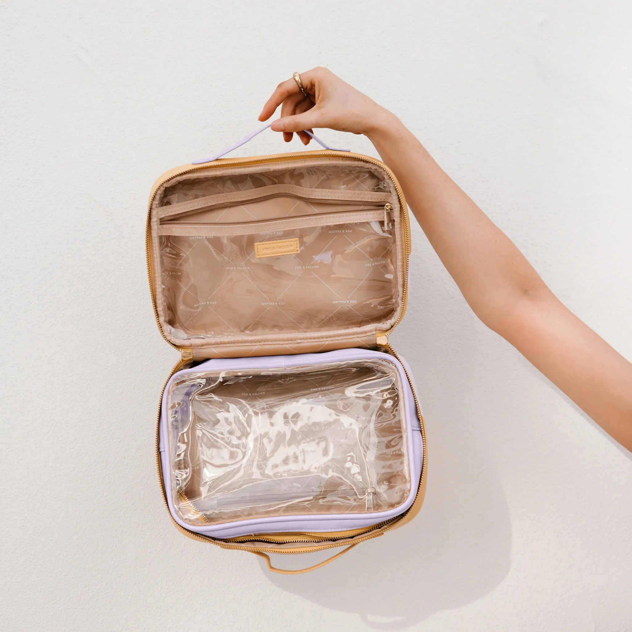 Fox & Fallow - Lilac Ripple Cosmetic Bag