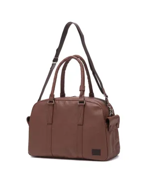 Freestyle Dyneema Leather 2Way Boston Bag Brown