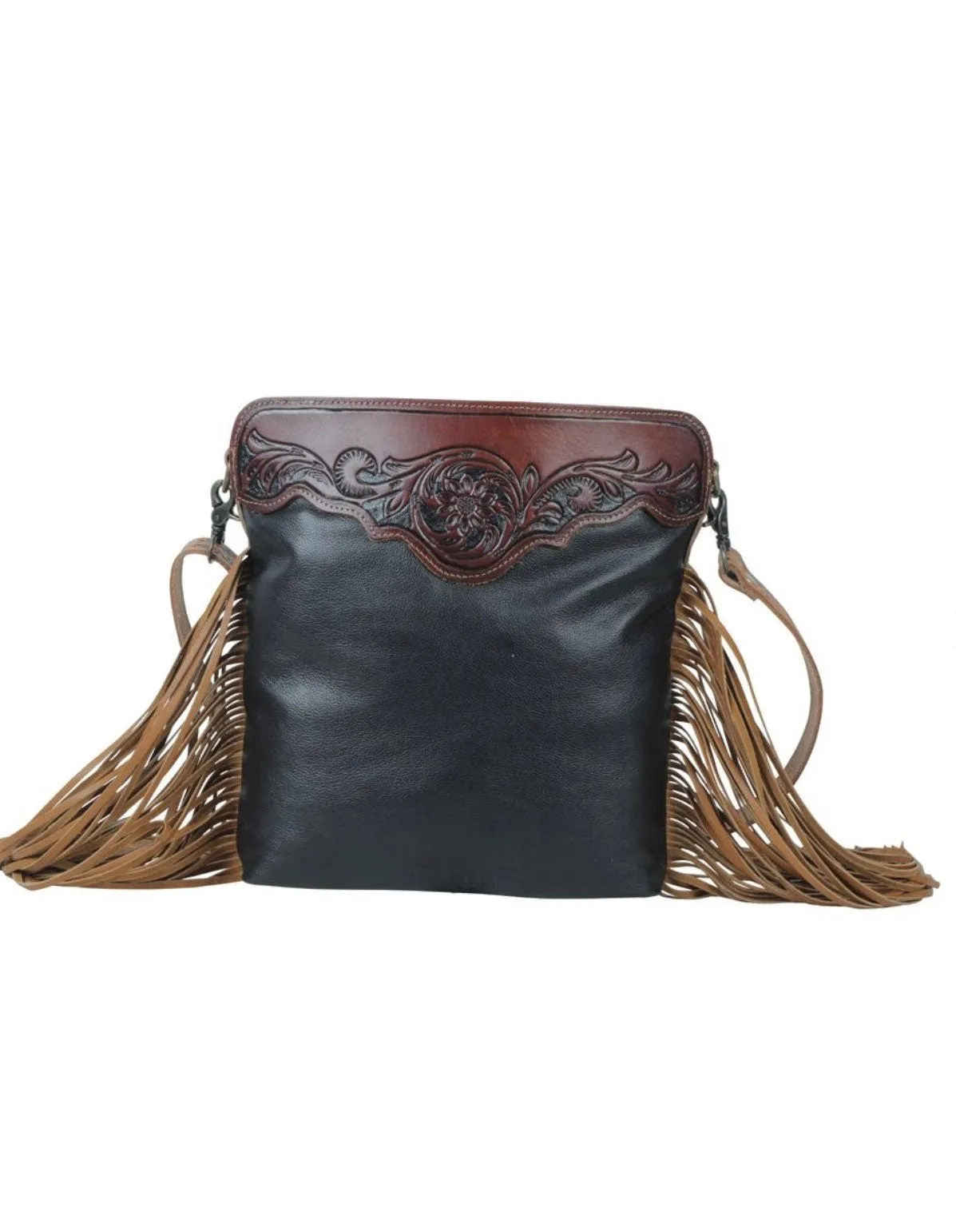 Genuine Leather Cowhide bag, Hand-Tooled Leather bag, fringe Cowhide purse, western fringe Bag, custom bag, leather purse, cowhide bag