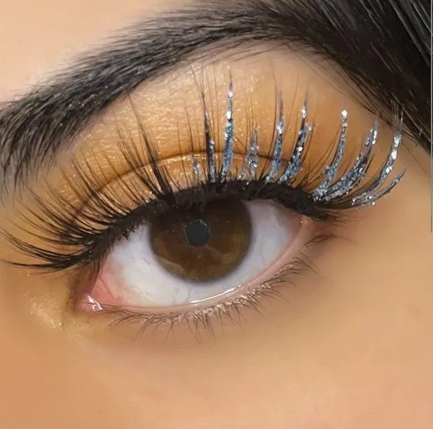'Glitter' Mink Eyelashes in gold