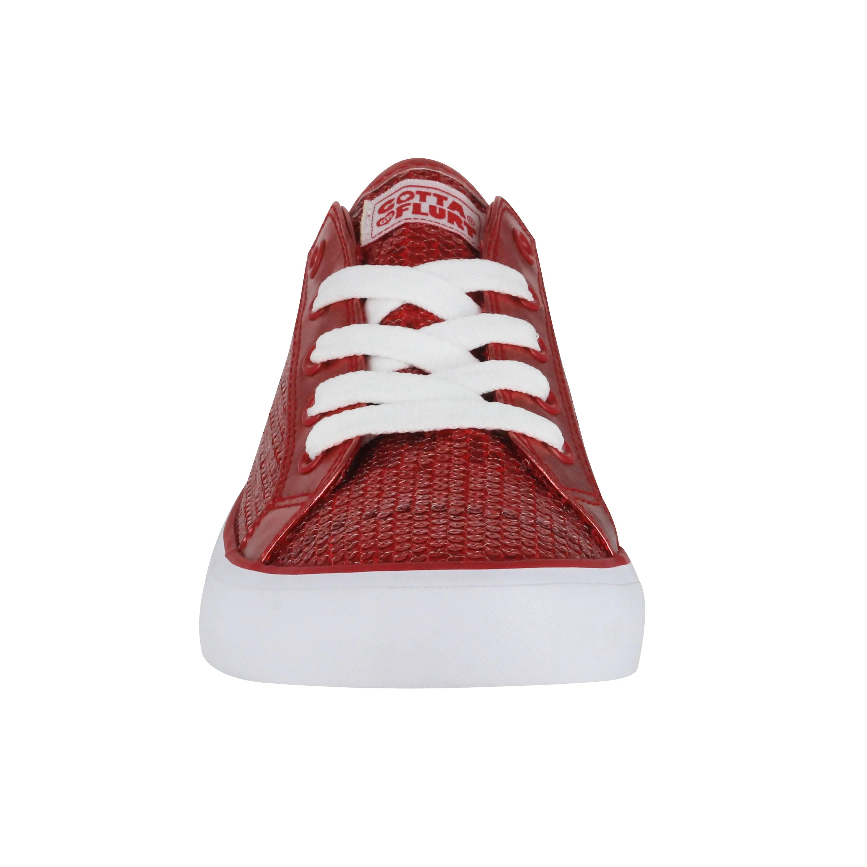 Gotta Flurt Girl's Disco II Red Sequin Low Top Dance Sneaker