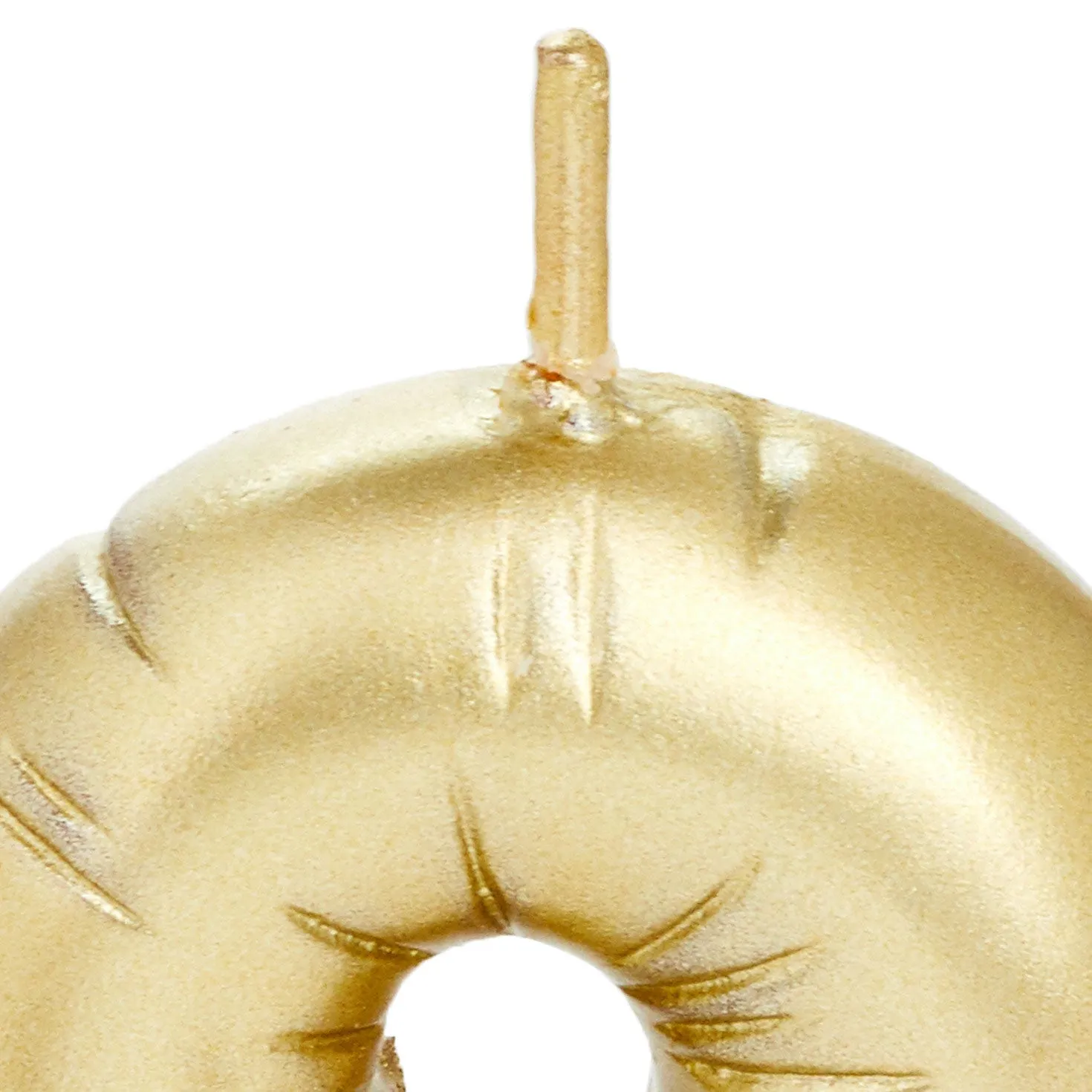 Hallmark ''3'' Metallic Gold Balloon Birthday Candle