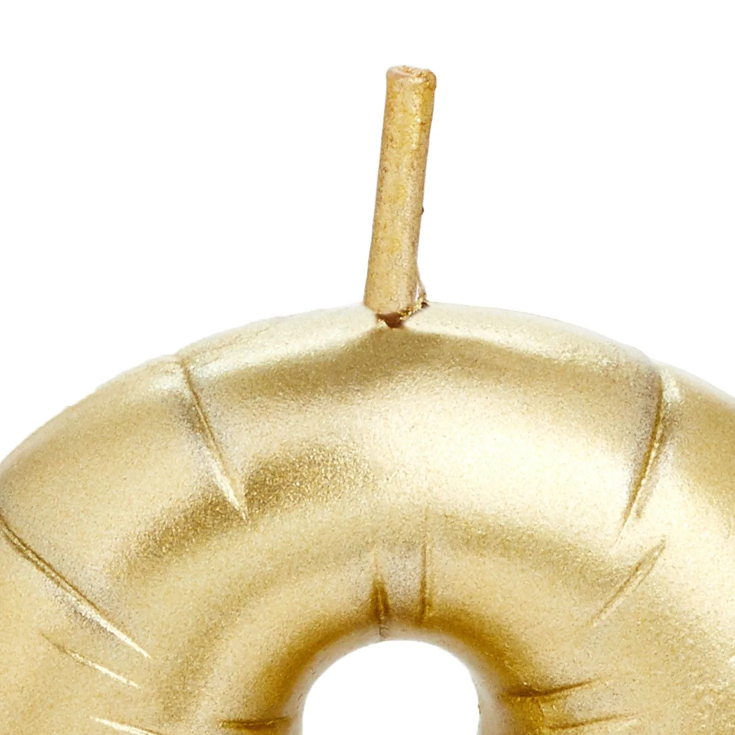 Hallmark ''8'' Metallic Gold Balloon Birthday Candle