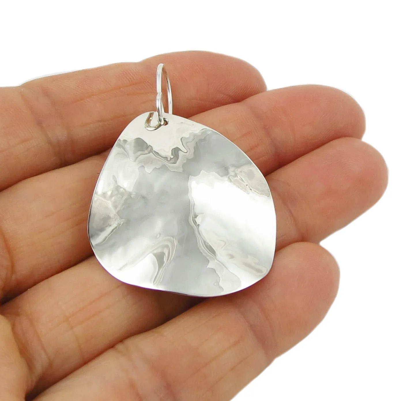 Hammered Sterling Silver Earrings