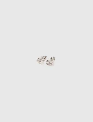 HEART SILVER EARRING