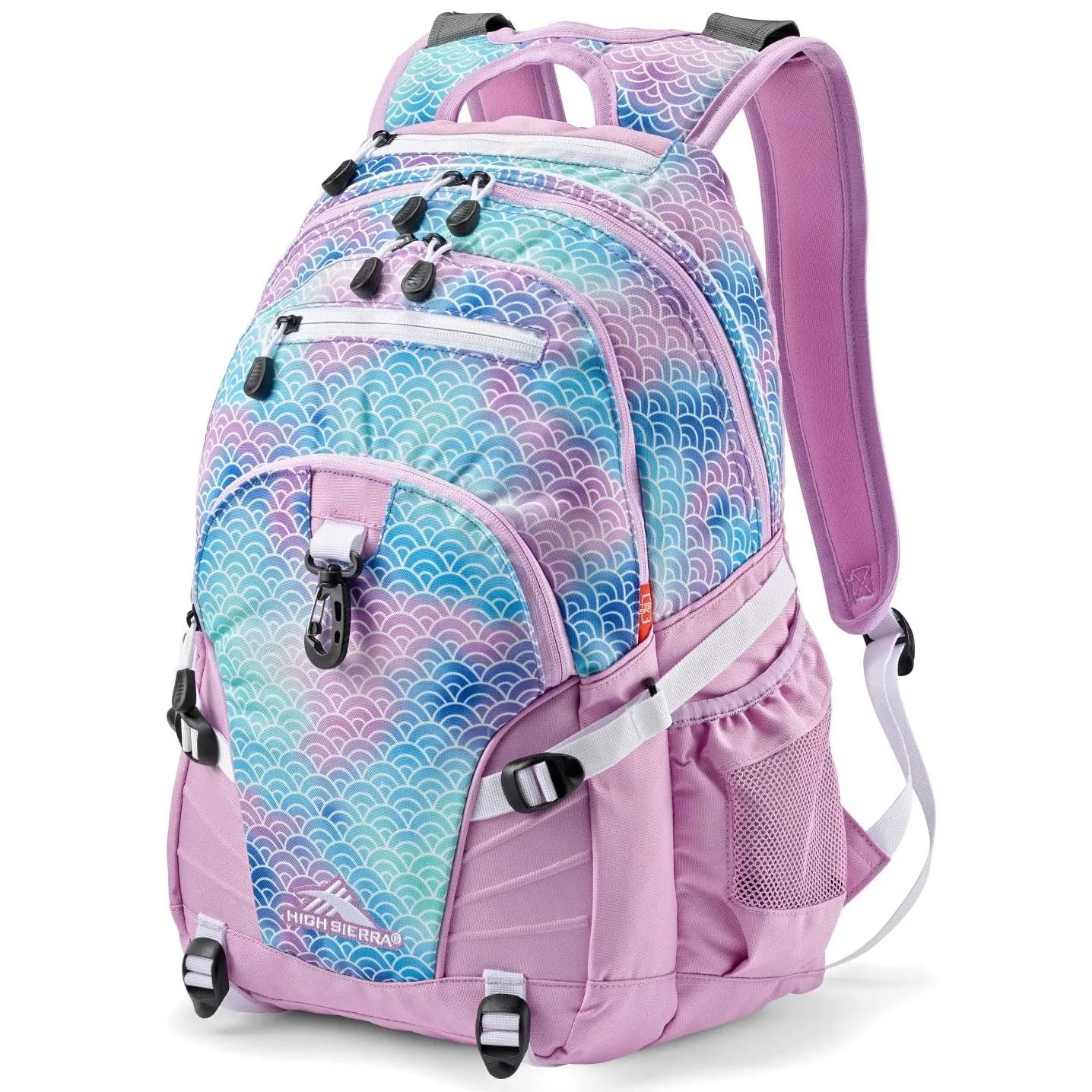 High Sierra Loop Backpack | 19 x 13.5 x 8.5-Inch | Rainbow Scales