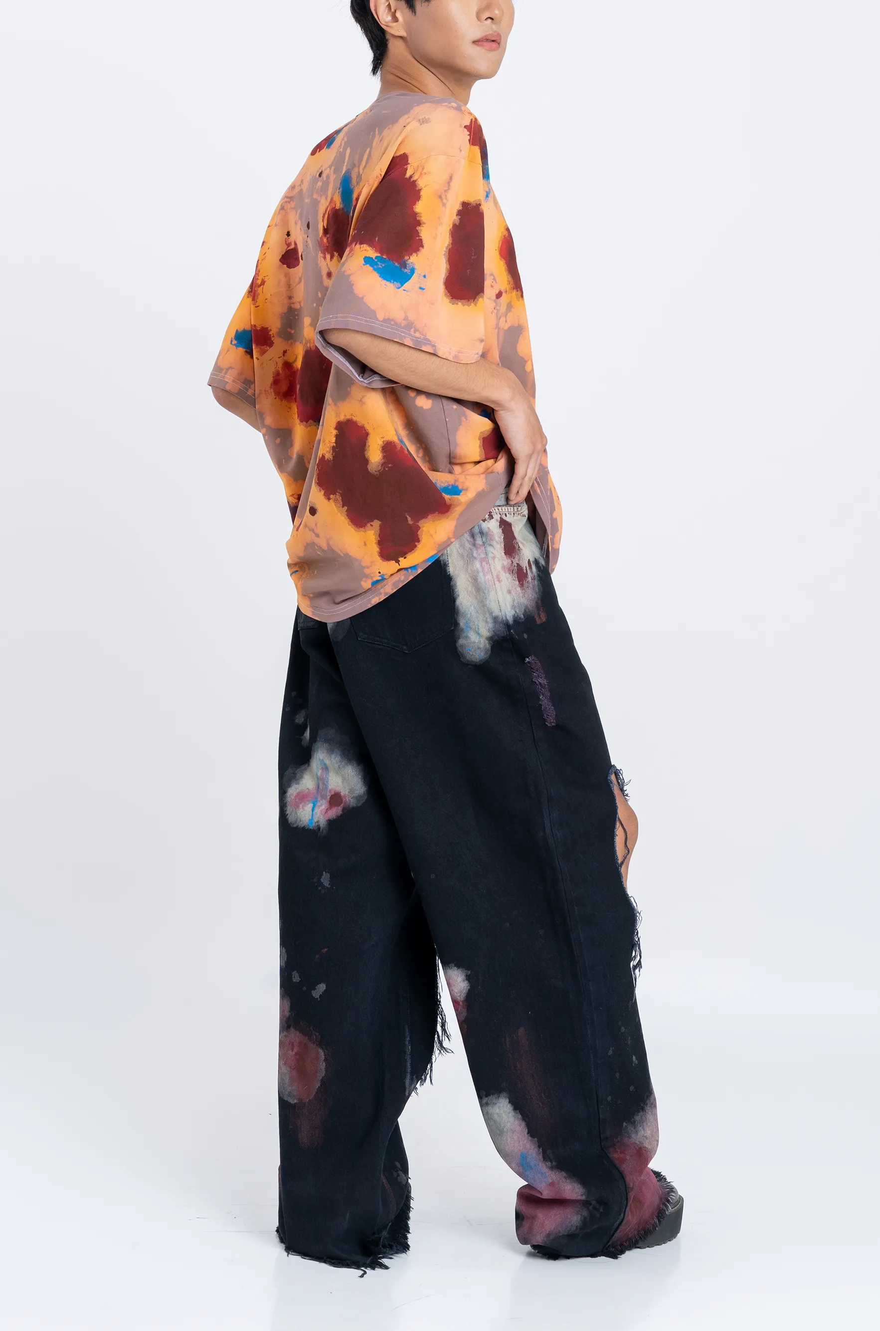 Huemn Blood Washed T-Shirt (Beige)