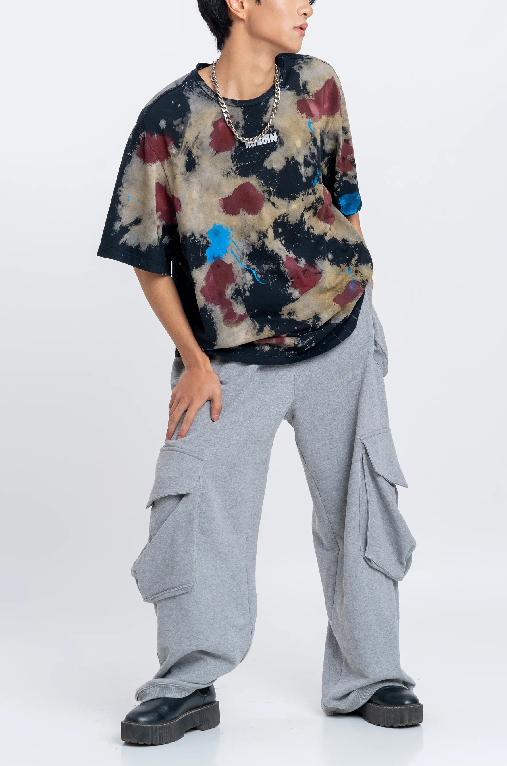 Huemn Blood Washed T-Shirt (Black)