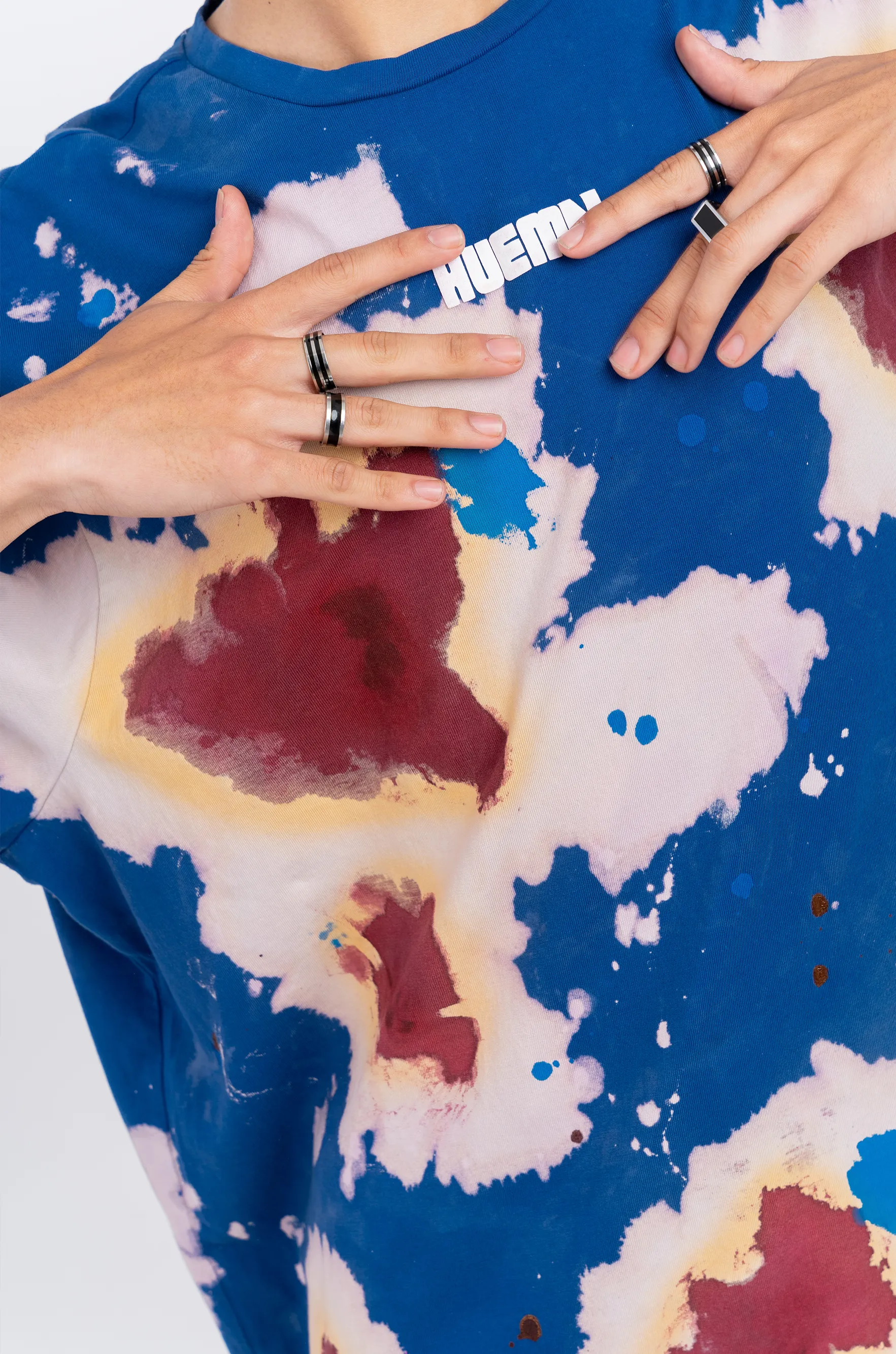 Huemn Blood Washed T-Shirt (Blue)