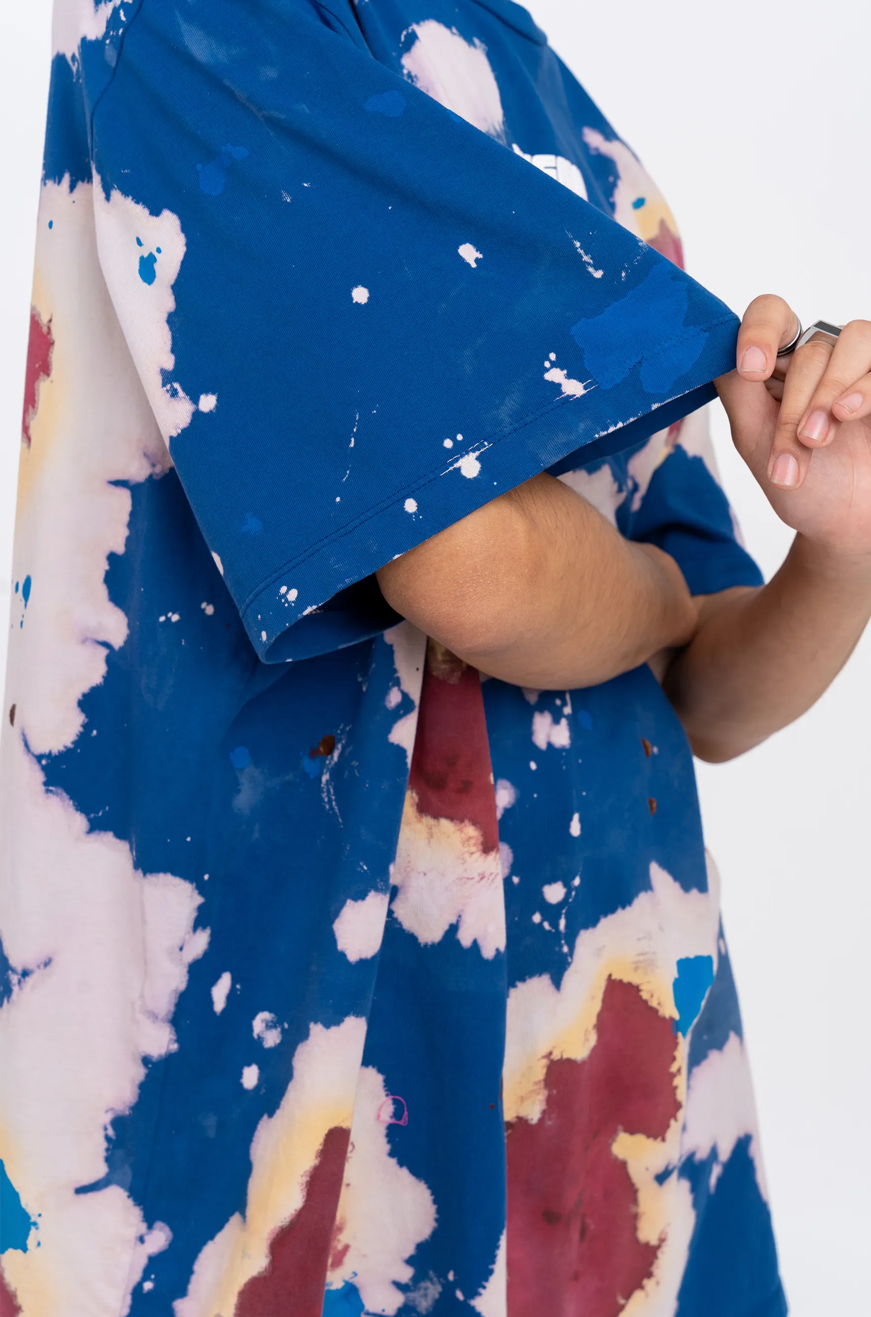 Huemn Blood Washed T-Shirt (Blue)