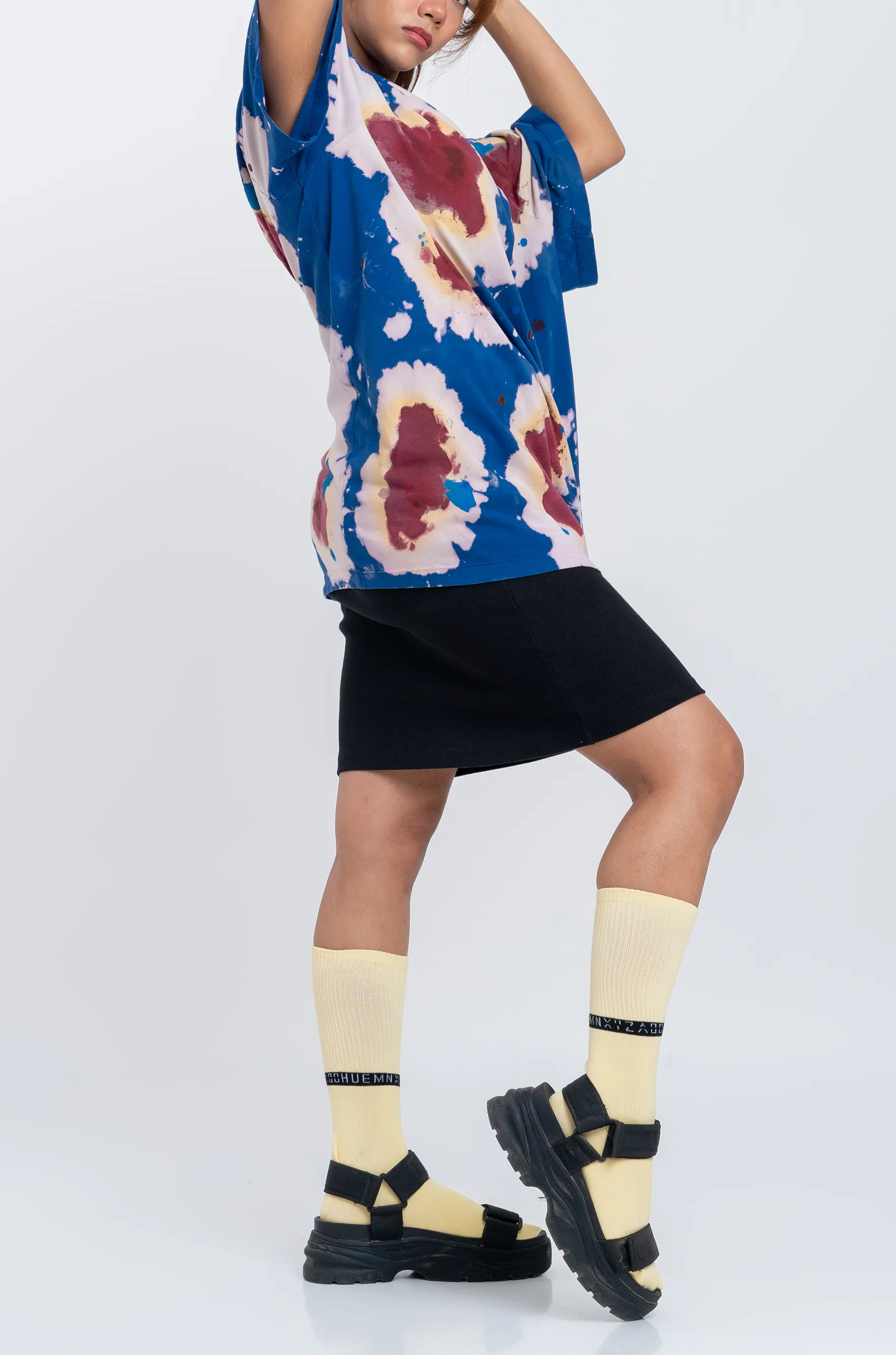 Huemn Blood Washed T-Shirt (Blue)