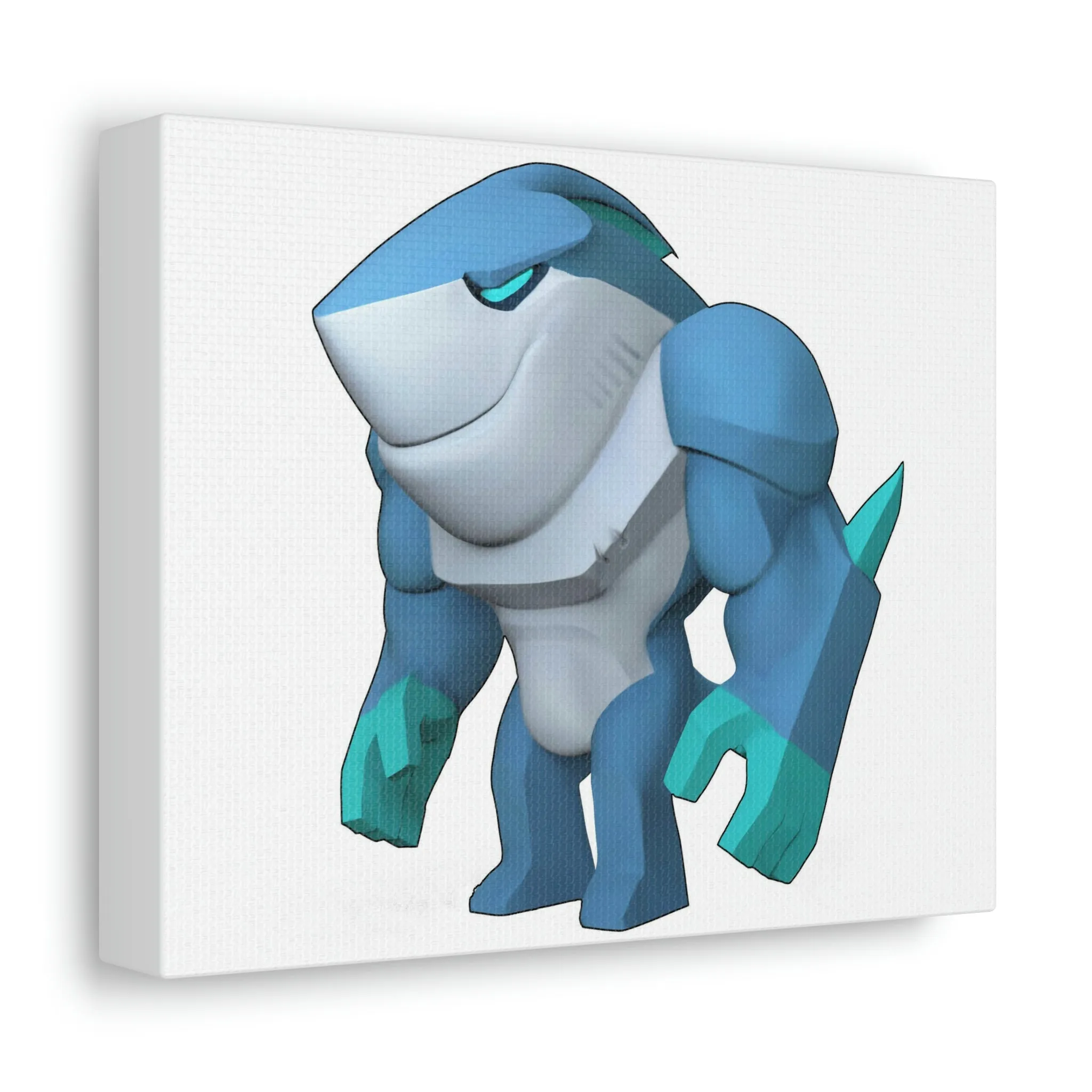 Ice Shark Stretched Canvas
