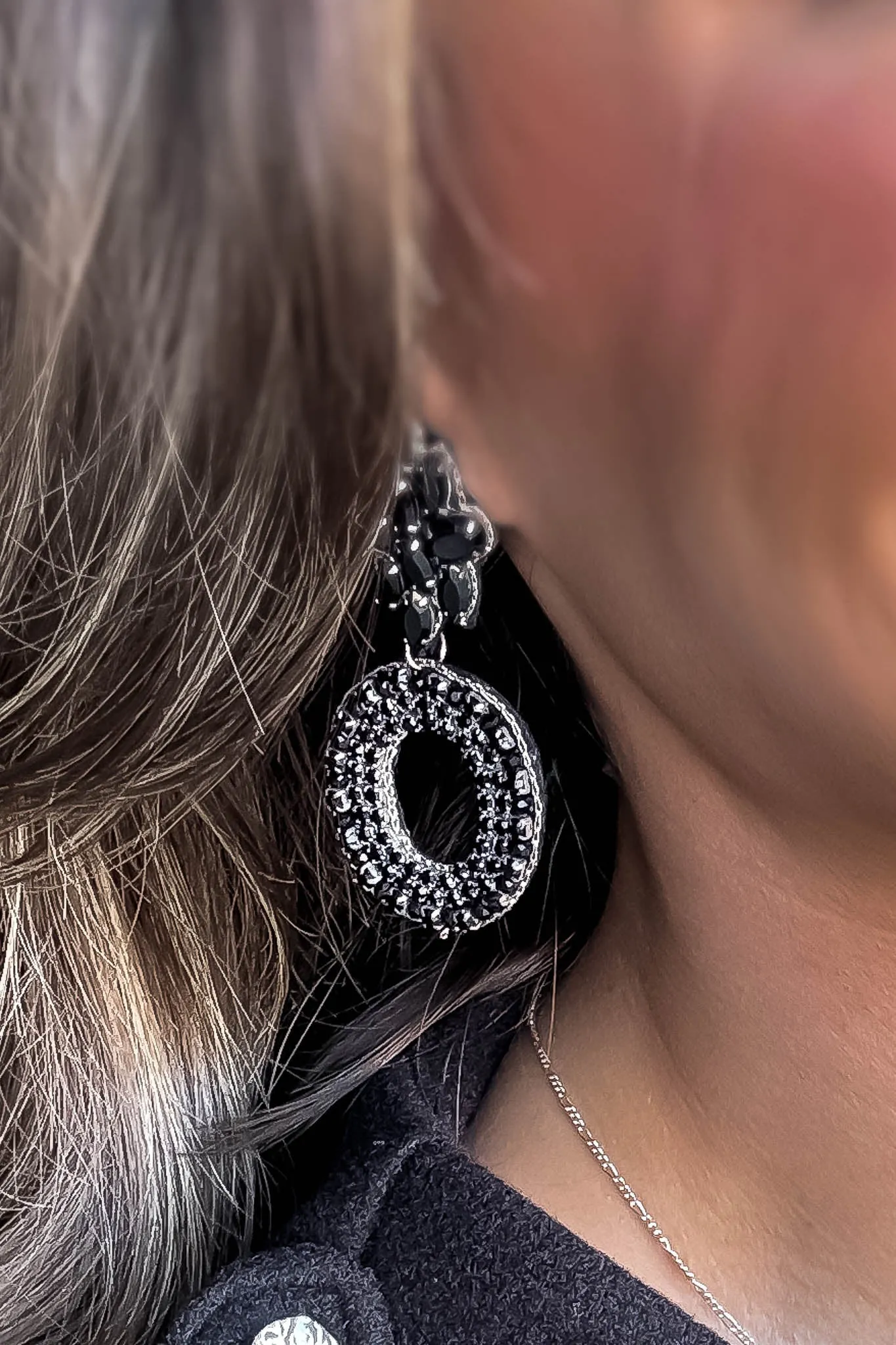 In The Details Black Earrings