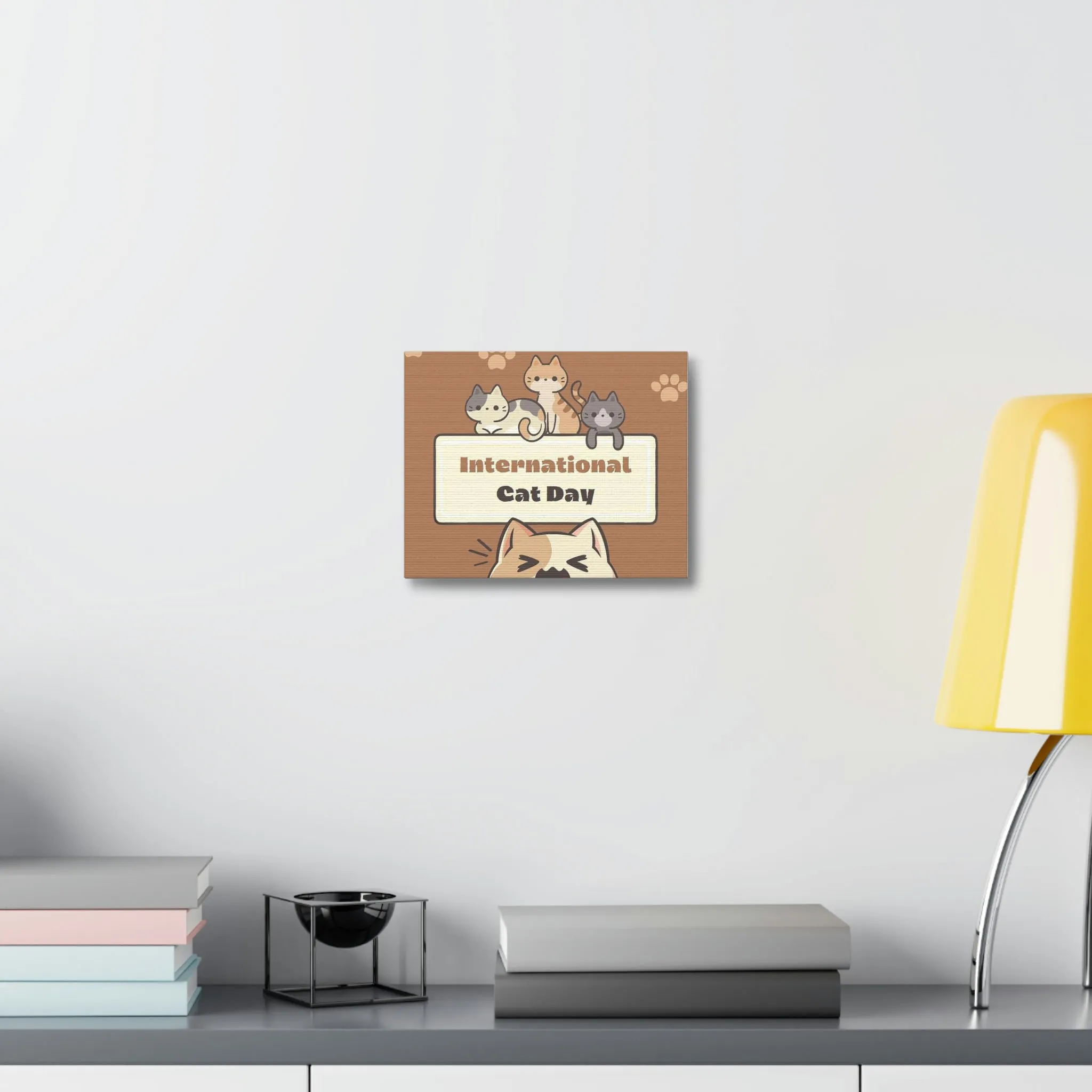 International Cat Day Stretched Canvas
