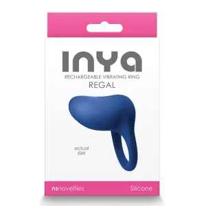 INYA Regal Rechargeable Vibrating Ring Blue