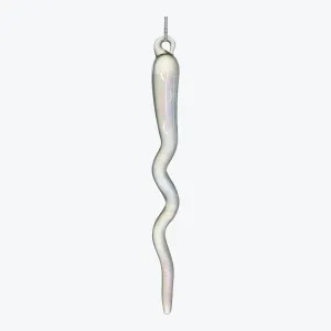 Iridescent Glass Icicle Ornament